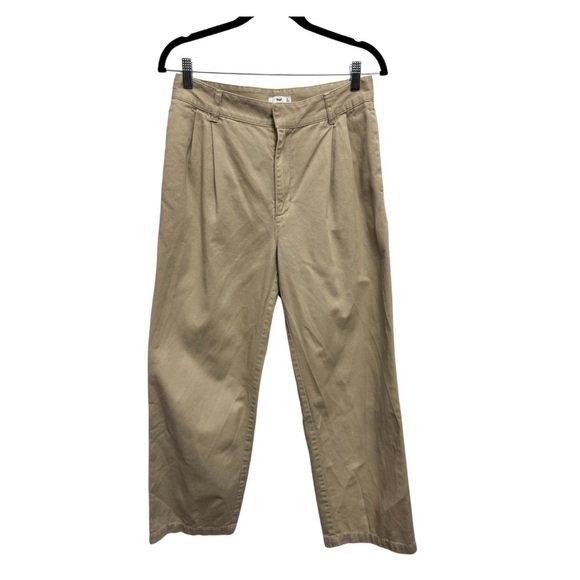 Aritzia TNA Wide Leg Pants Beige - Picture 2 of 10